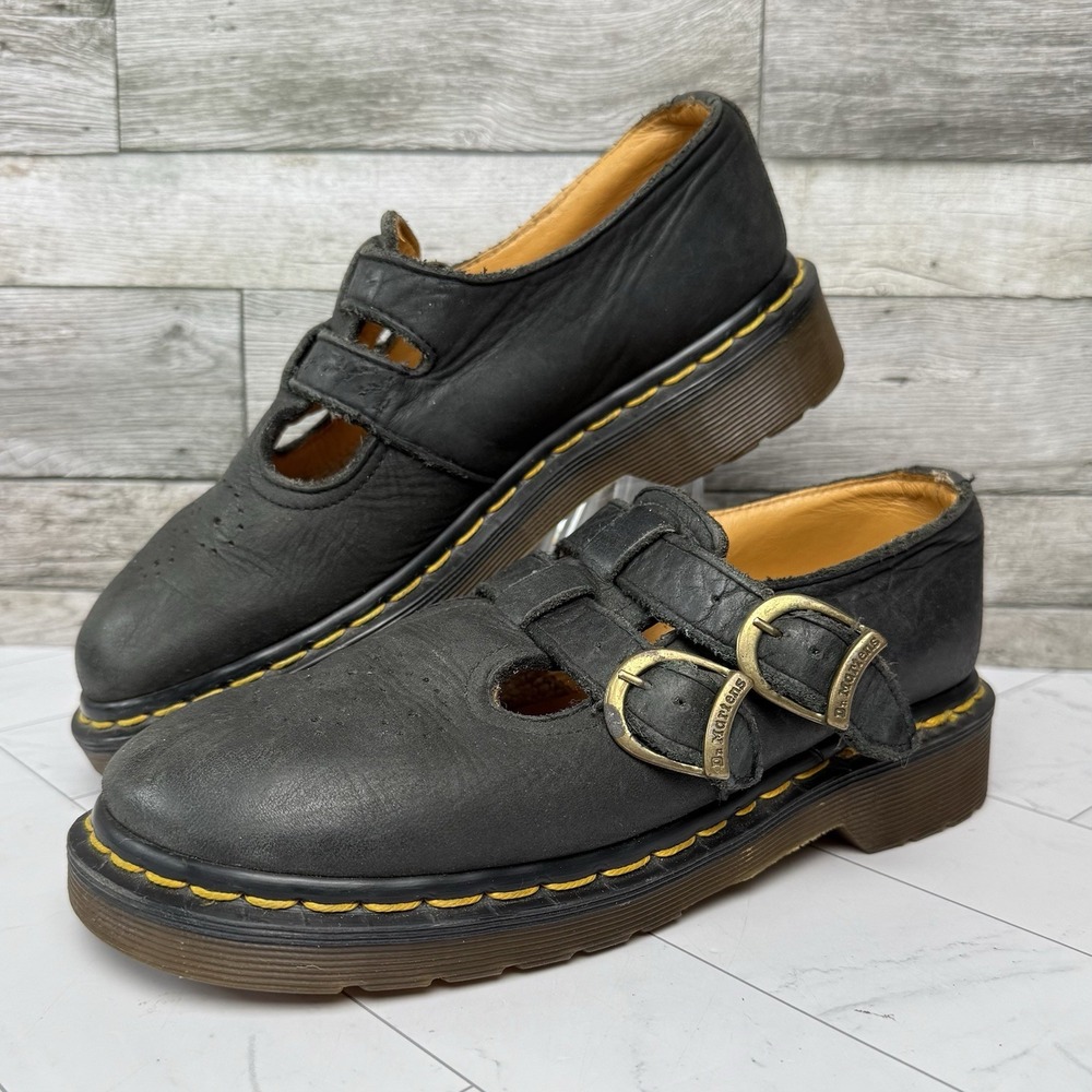 Dr Martens 8065 Mary Jane - Women's Size 5 US - Made England - Black VTG - UK 3